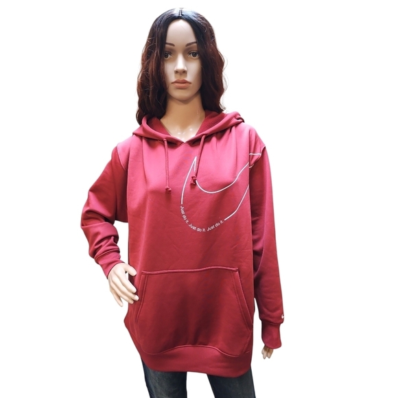 Nike Tops - Nike Red Therma Fit Graphic Hoodie